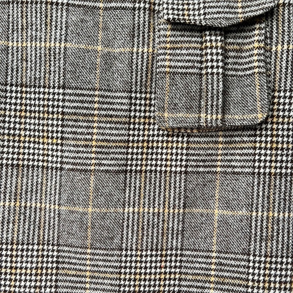 Dark Brown Houndstooth/Checked Patterned Mini Ski… - image 6